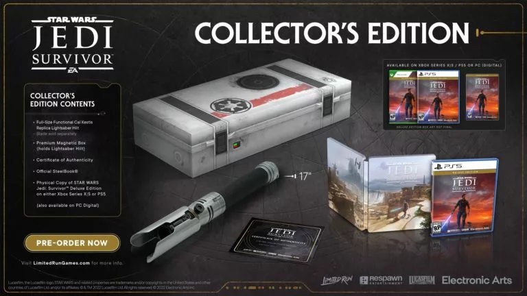 Star Wars Jedi Survivor Collectors Edition