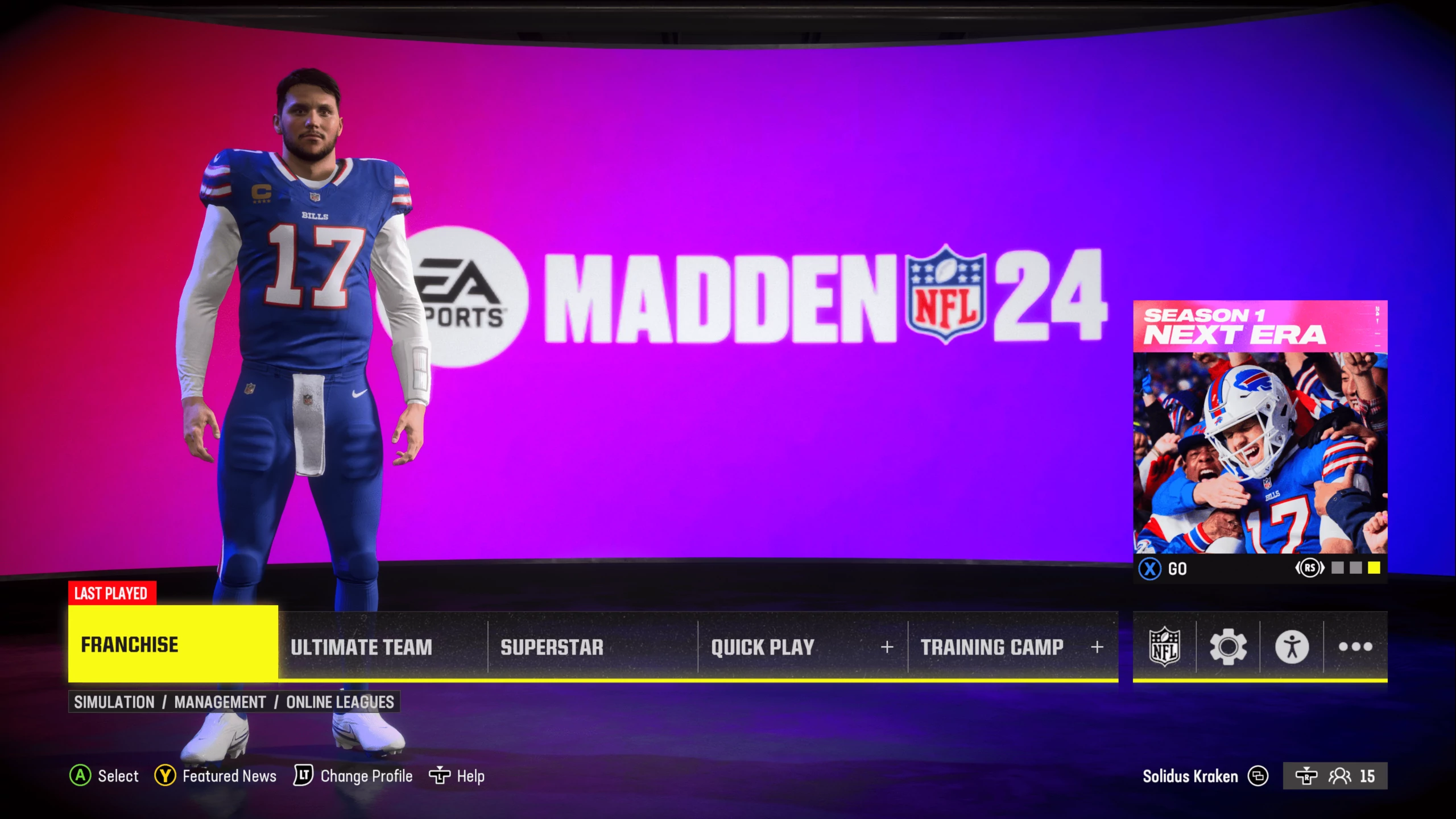 Madden 24 Menu Lag
