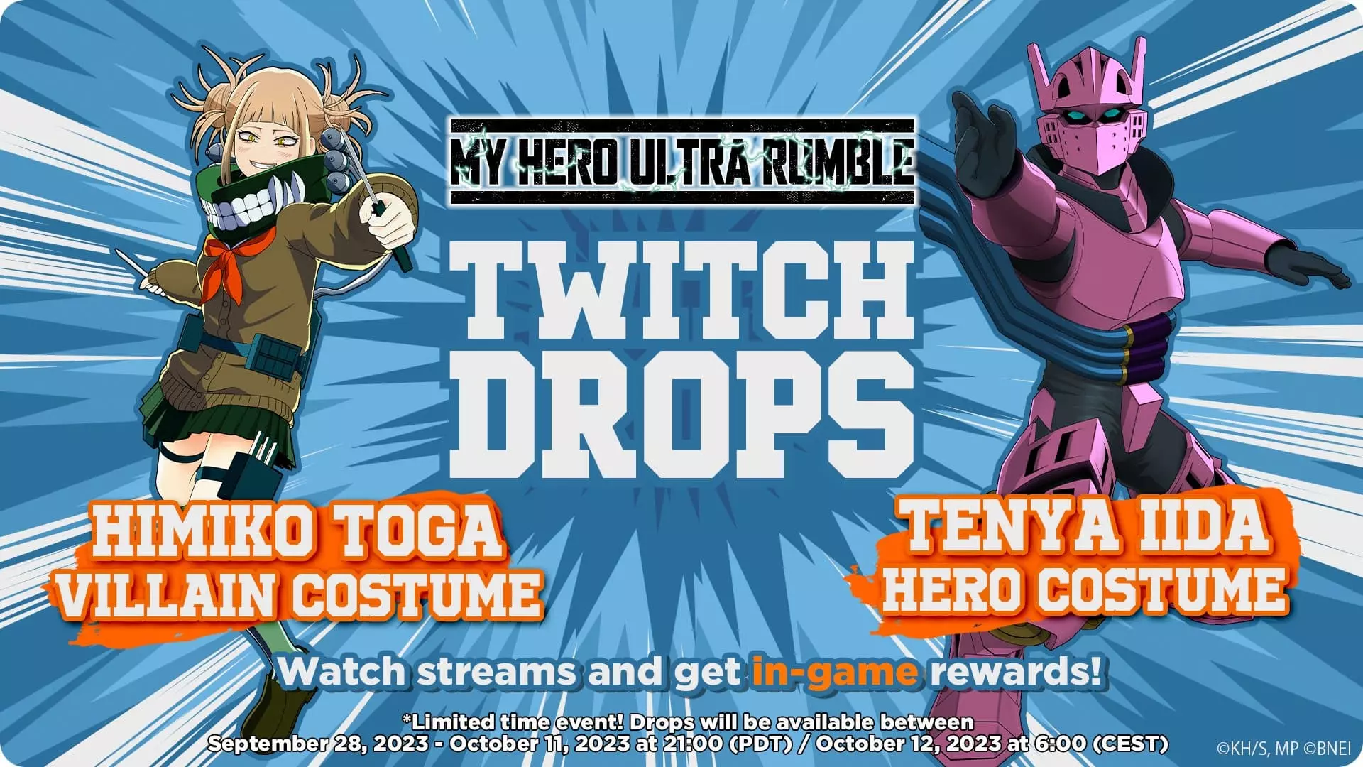 My Hero Ultra Rumble Twitch Drops