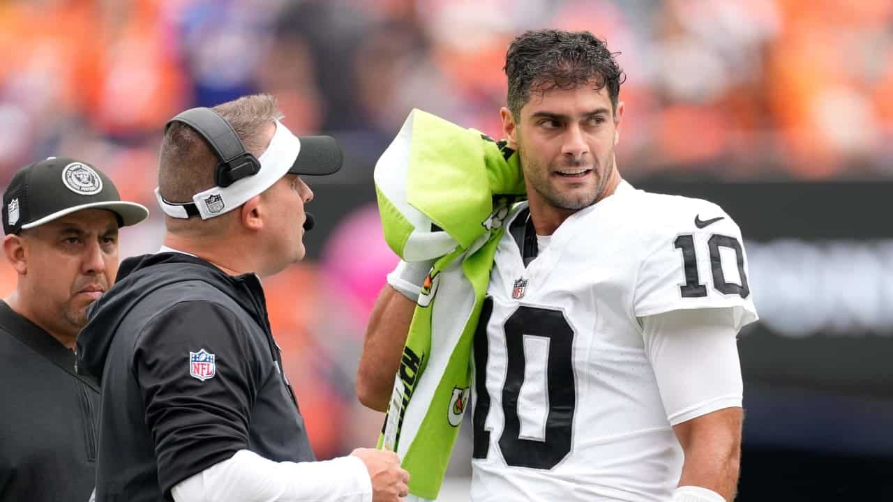 Raiders QB Jimmy Garoppolo remains in concussion protocol - Sactown Sports