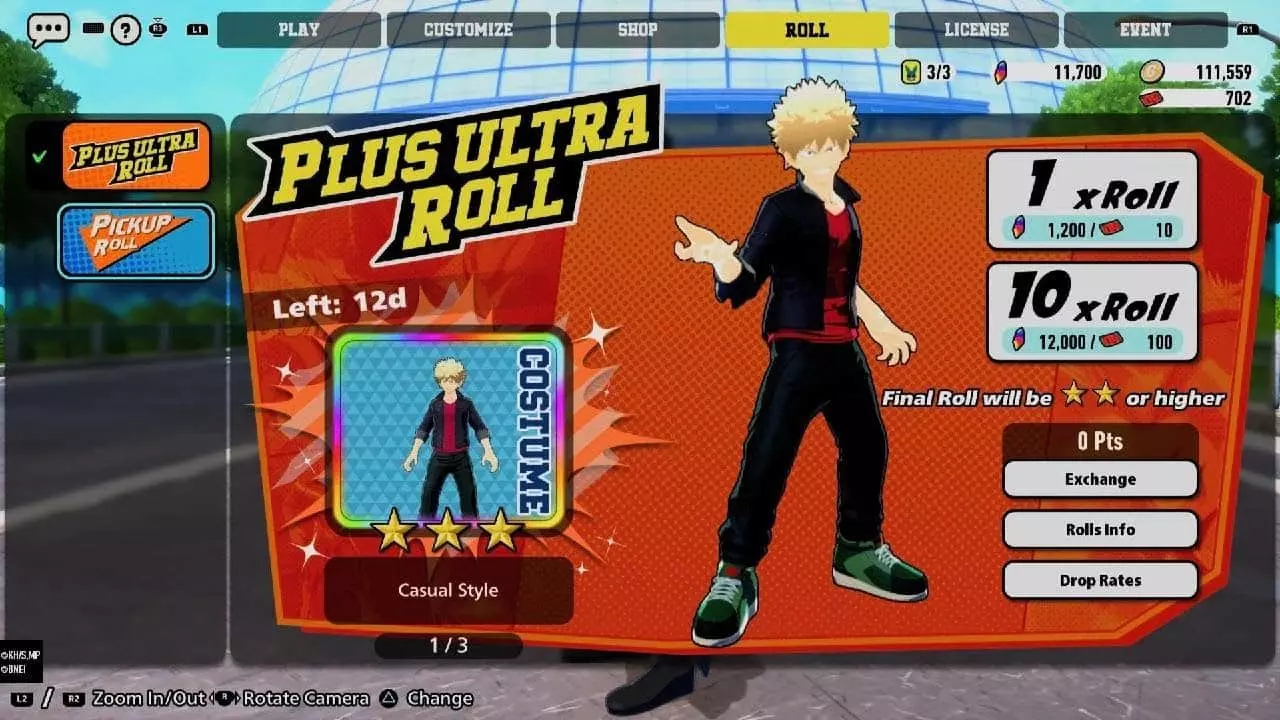 My Hero Ultra Rumble Gacha System