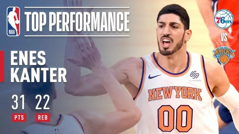 Video: Enes Kanter Career Game (31 pts, 22 rebs) On Christmas Day vs The 76ers