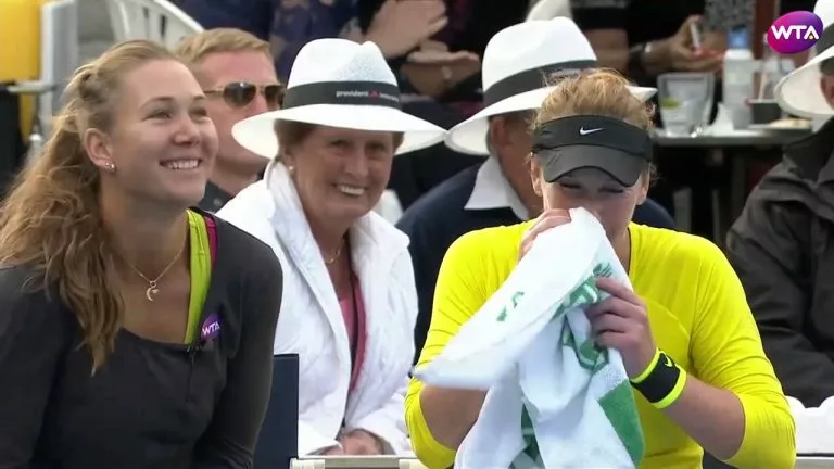 Video: Madison Brengle On-Court Coaching Jokes vs Serena Williams