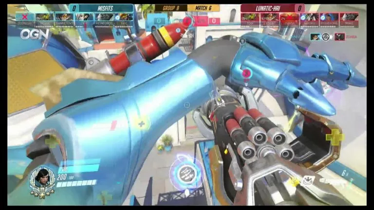 Video: [OGNGlobal] Winston kills Mercy in insane way