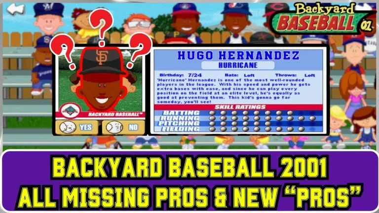 Video: All Missing Pros & New Pros Backyard Baseball 2001 Steam | Backyard Baseball '01