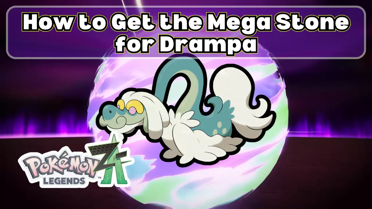 Mega Stone Drampa Pokemon Legends Z-A