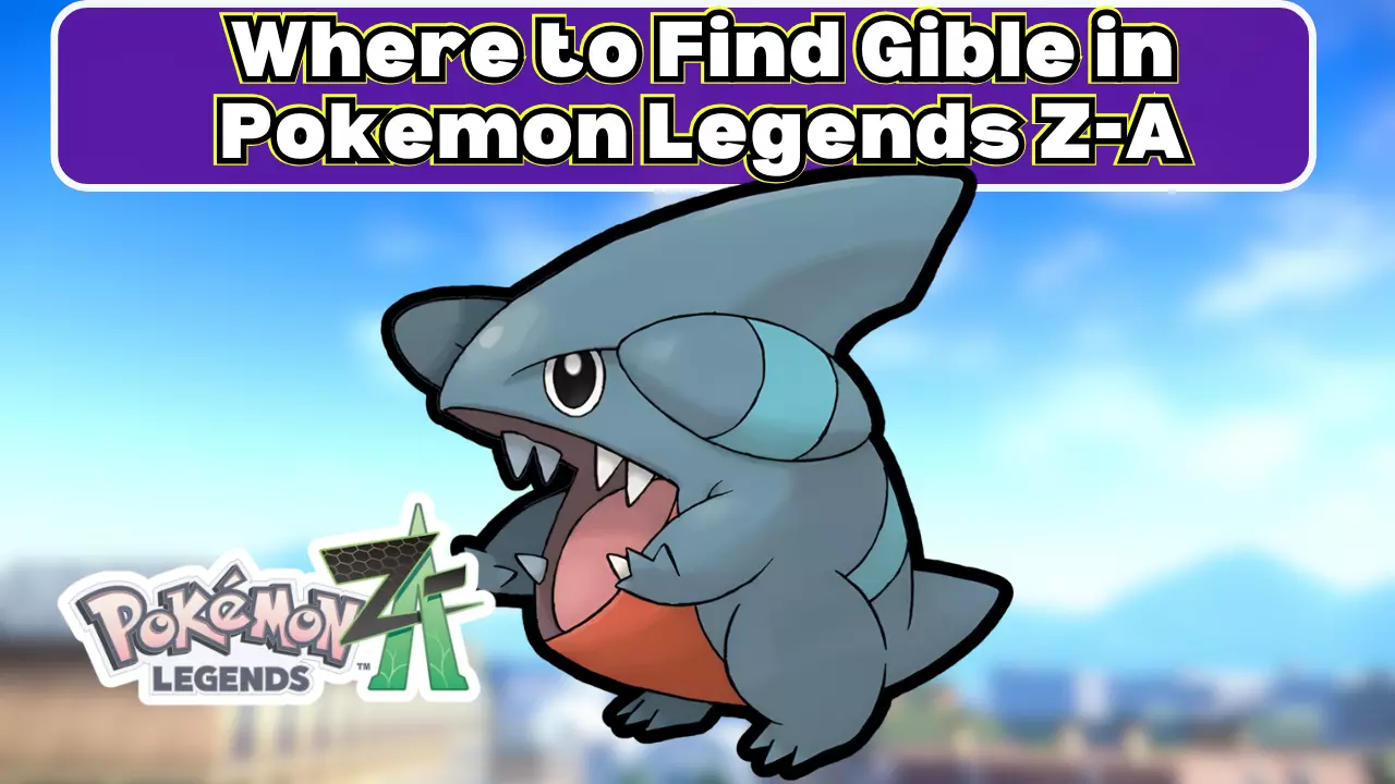 Where to Find Gible in Pokemon Legends Z-A