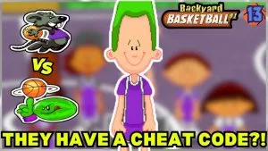 Video: THEY HAVE A CHEAT CODE?! | Backyard Basketball '01 Let's Play Game 13 vs Melonheads | Steam Edition
