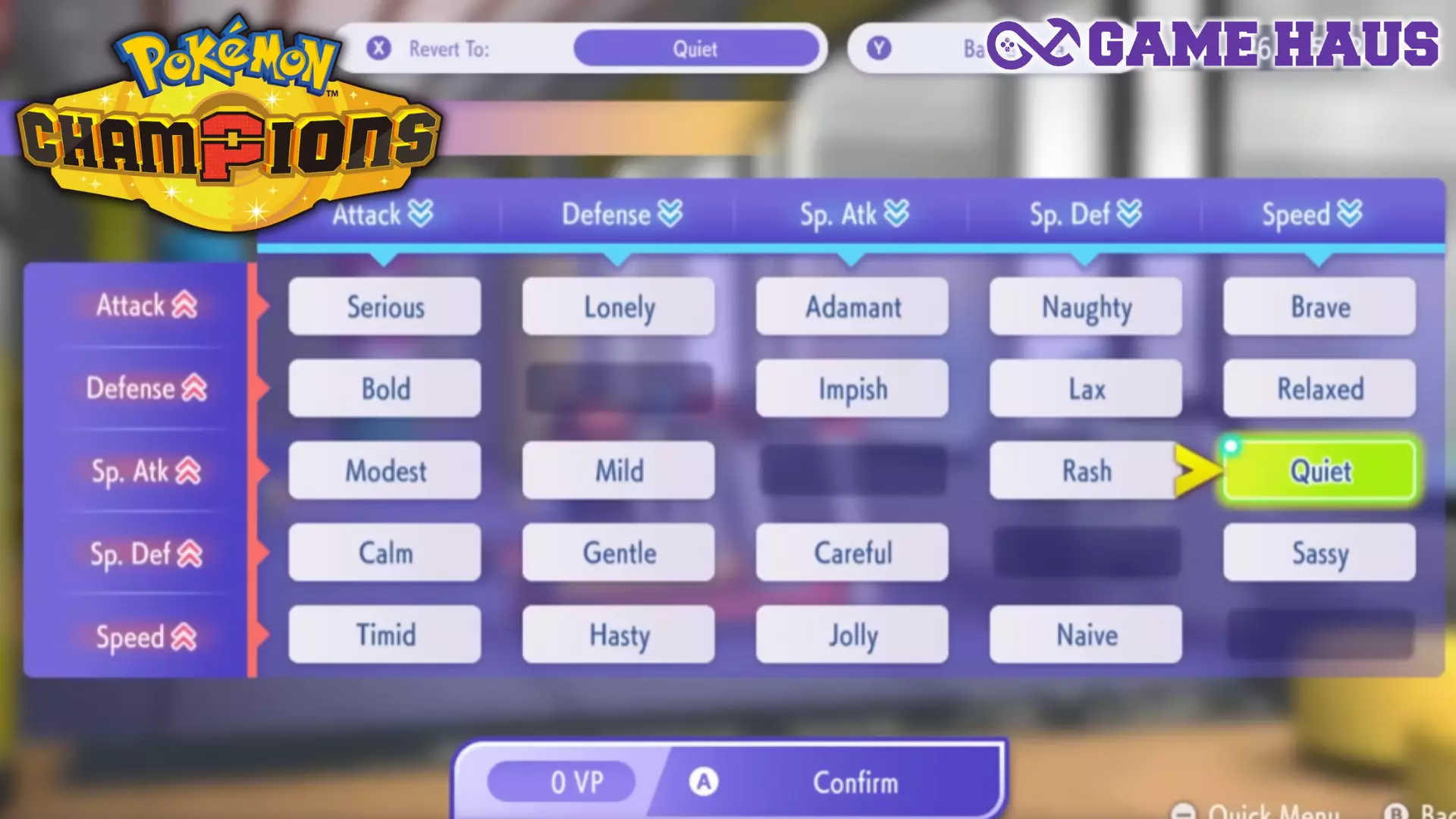 How to Swap Natures in Pokémon Champions (VP Cost Guide)