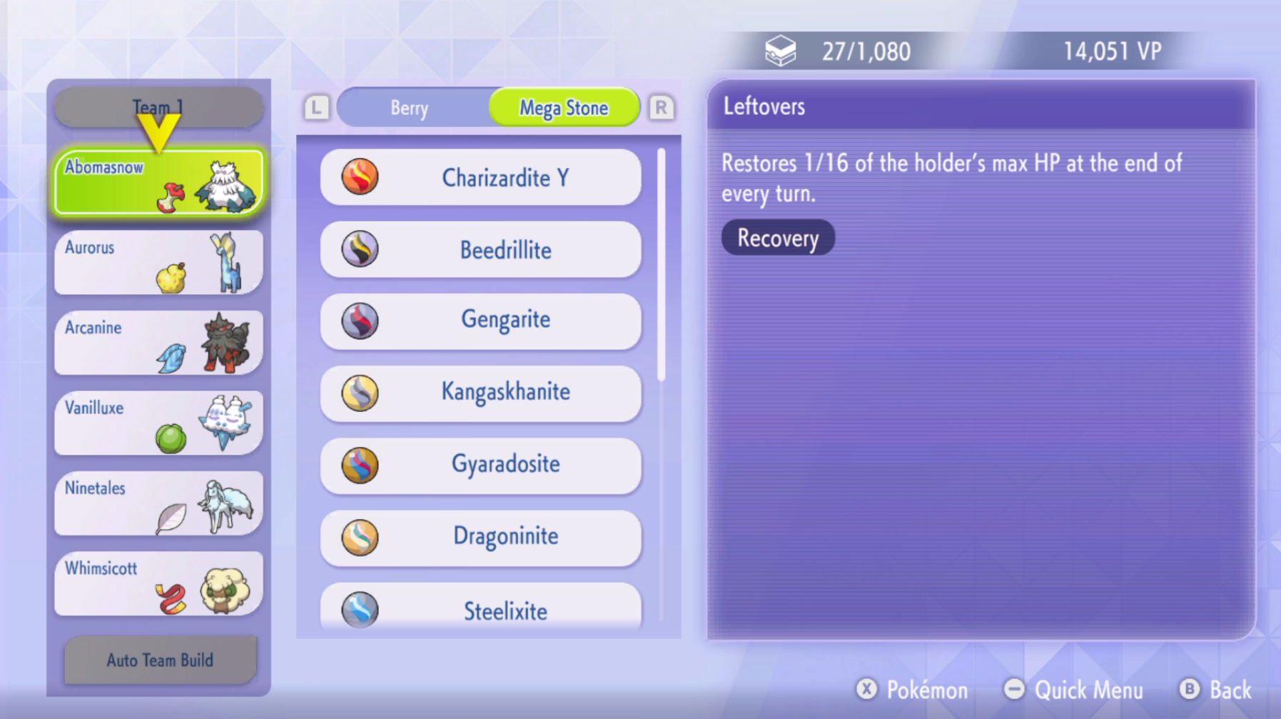 How to find your Mega Stones in Pokemon Champions' odd Item UI - The ...