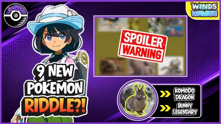 Video: Pokemon Winds and Waves Riddle Teases 9 New Pokemon?