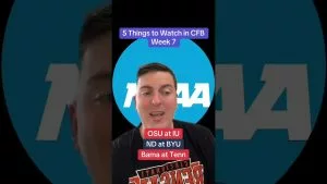 Video: 5 things to watch in college football week 7! #cfb #collegefootball #ncaa